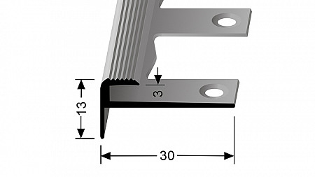 Schodový profil pro krytiny do 7 mm (pro snadné ohýbání)