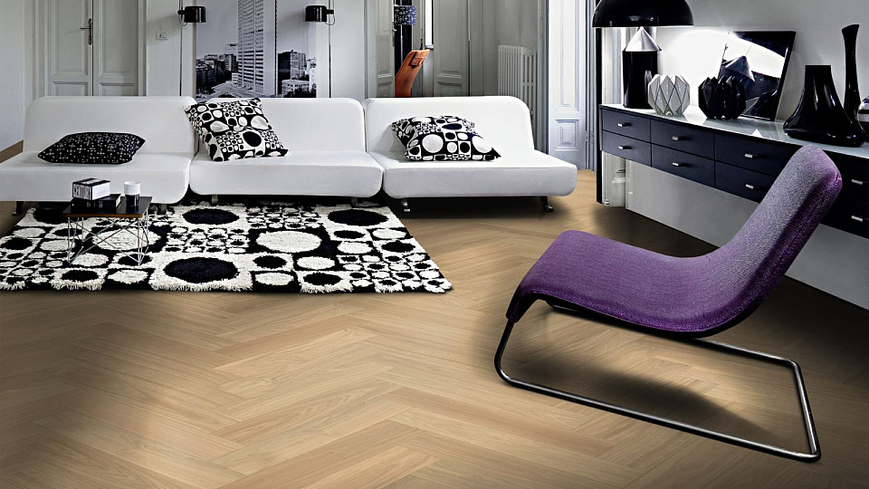 KAHRS Herringbone Dub ab dim bílý 111PABEKDWKE600