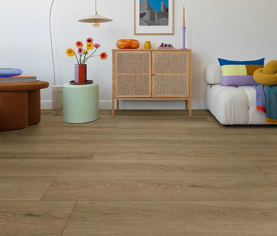 DEOFLOOR SPC CLICK RIGID Dub hnědý 8975