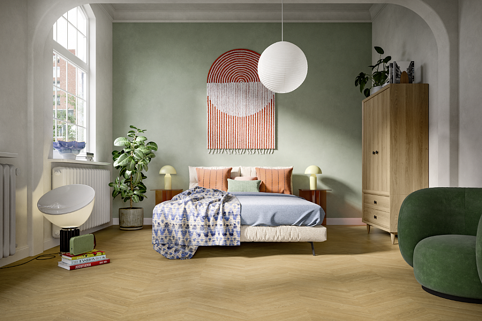 EGGER E-motion kingsize 32 Dub skanderborg medový EL291F