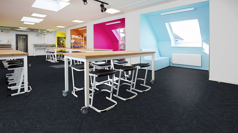 FORBO Flotex Planks Frameweave Graphene 142013