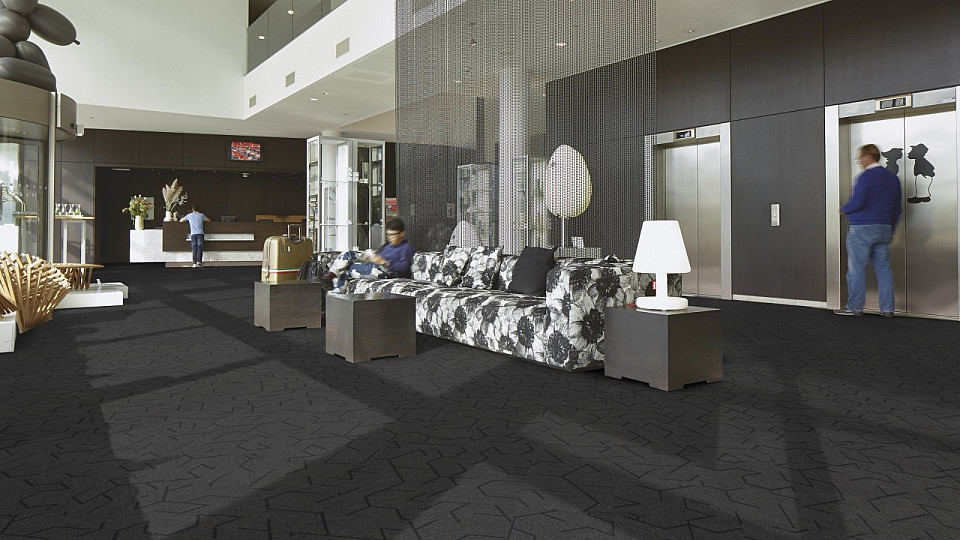 FORBO Flotex Planks Triad Embossed Anthracite 131017