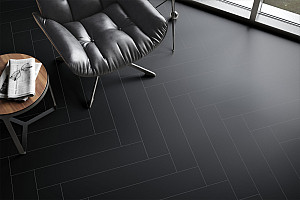 FALQUON THE FLOOR Herringbone Black U190 HB - Vinylová podlaha zámková rigidní SPC