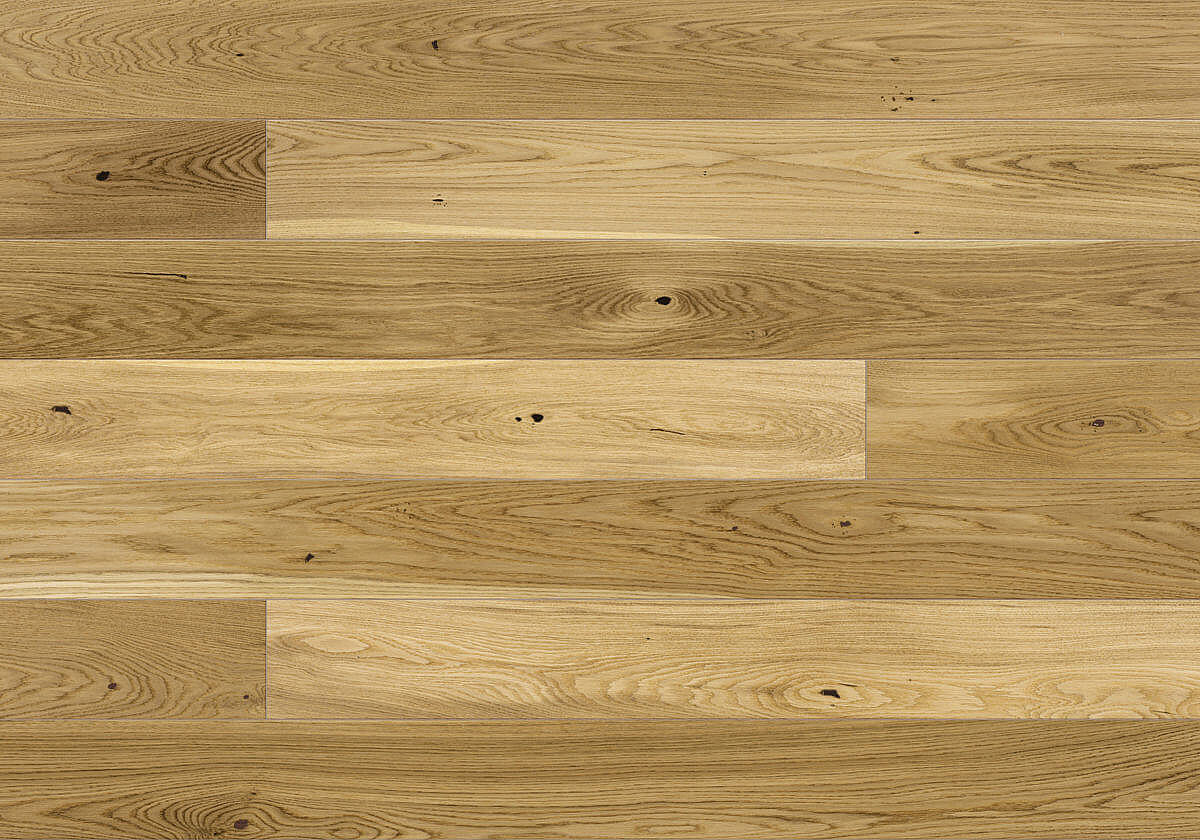 FLOOR FOREVER Pure wood Dub varnished natur lak Podlahy Deokork