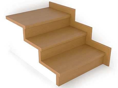 Schodový nášlap / profil TOPSTEP Flex Buk