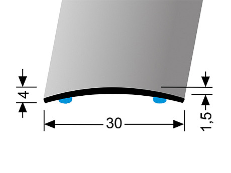 Přechodový profil 30 mm, oblý (samolepící) | nivelace 0 - 3 mm | Küberit 459 SK