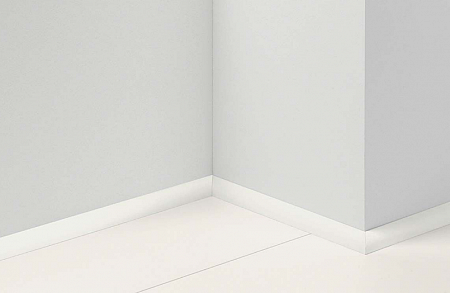 Lišta PARADOR Čtvrtkruhový profil Jednobarevná bílá D001 1745529