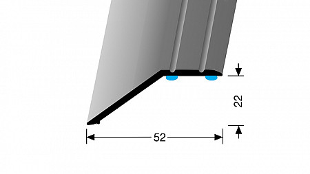 Přechodový ukončovací profil pro krytiny do 22 mm (samolepící) | Küberit 245 SK