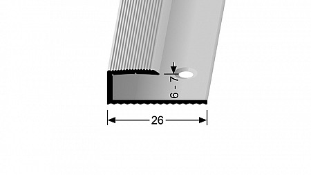 Ukončovací profil pro krytiny do 7 mm (šroubovací) | Küberit 211