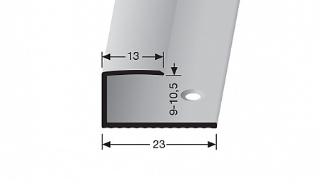 Ukončovací profil 13 mm pro krytiny od 9 do 10,5 mm (šroubovací) | Küberit 012