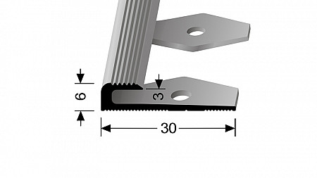 Ukončovací profil pro krytiny do 7 mm (pro snadné ohýbání)