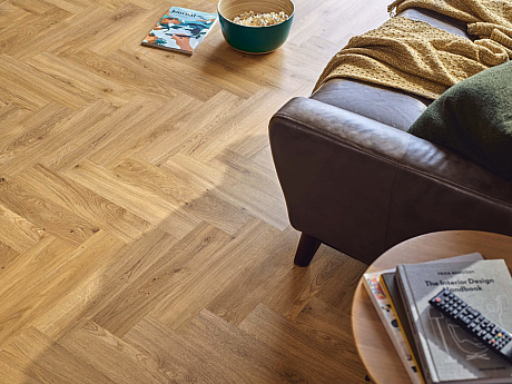 AMTICO FIRST Wood herringbone Hunters oak 1P108