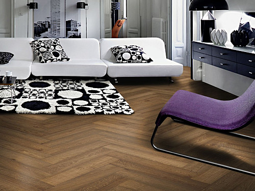KAHRS Herringbone Dub cd vintage kouřový 111PCDEKFAKE600