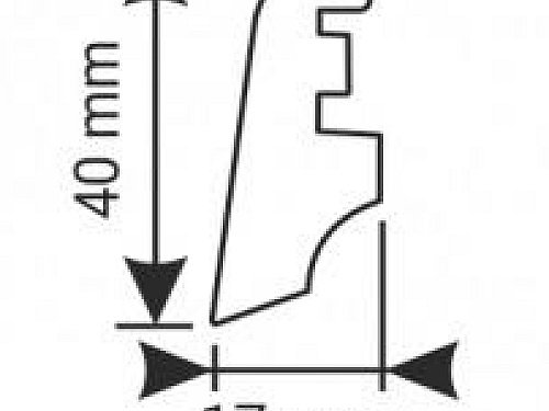 MDF lišta KP 40 3222