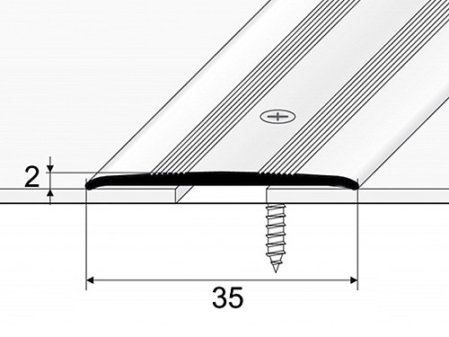 Přechodový profil 35 mm, plochý (šroubovací)