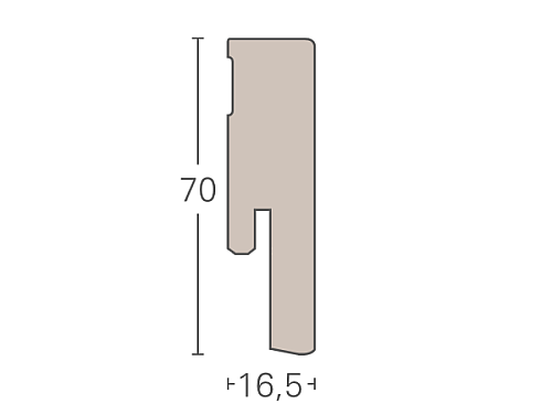 Dřevěná lišta PARADOR SL 18 Dub E001 1745213