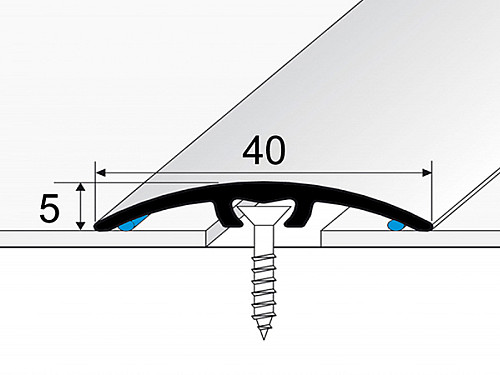 Přechodový profil 40 mm, oblý (narážecí) | nivelace 0 - 6 mm