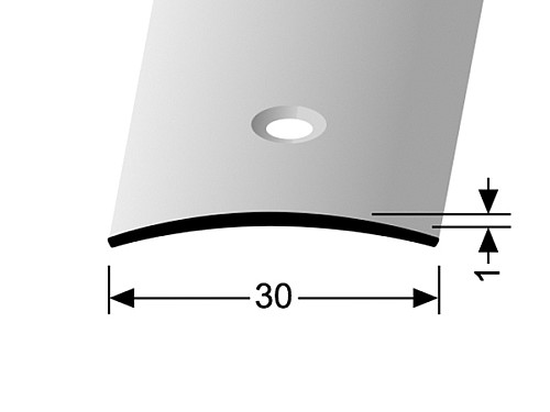Přechodový profil 30 mm, oblý (šroubovací) | Küberit 451 SK