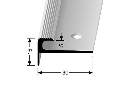 Schodový profil pro krytiny do 5 mm (šroubovací) | Küberit 807