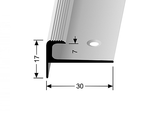 Schodový profil pro krytiny do 7 mm (šroubovací) | Küberit 808