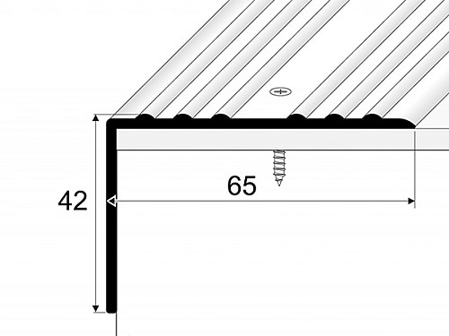Schodový profil 65 x 42 mm (šroubovací)