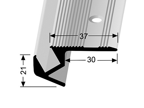 Schodový profil 37 x 21 mm pro LED osvětlení (šroubovací) | Küberit 891