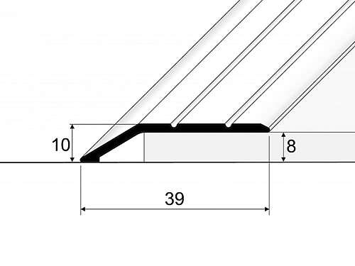 Přechodový ukončovací profil pro krytiny do 8 mm (samolepící)