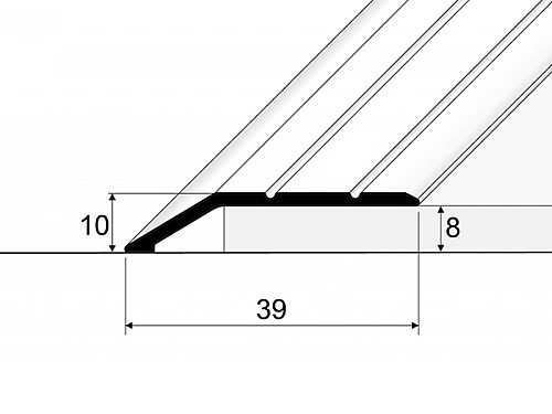 Přechodový ukončovací profil pro krytiny do 8 mm (samolepící)