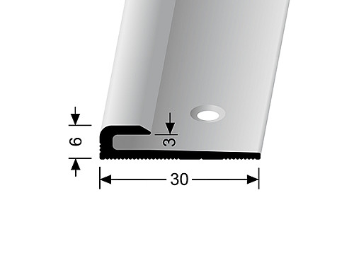 Ukončovací profil pro krytiny do 3 mm (šroubovací) | Küberit 801