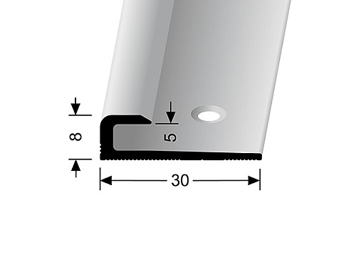 Ukončovací profil pro krytiny do 5 mm (šroubovací) | Küberit 802