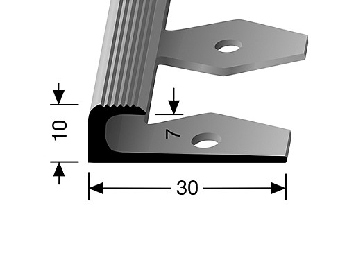 Ukončovací profil pro krytiny do 7 mm (pro snadné ohýbání)
