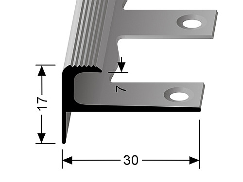 Schodový profil pro krytiny do 7 mm (pro snadné ohýbání)